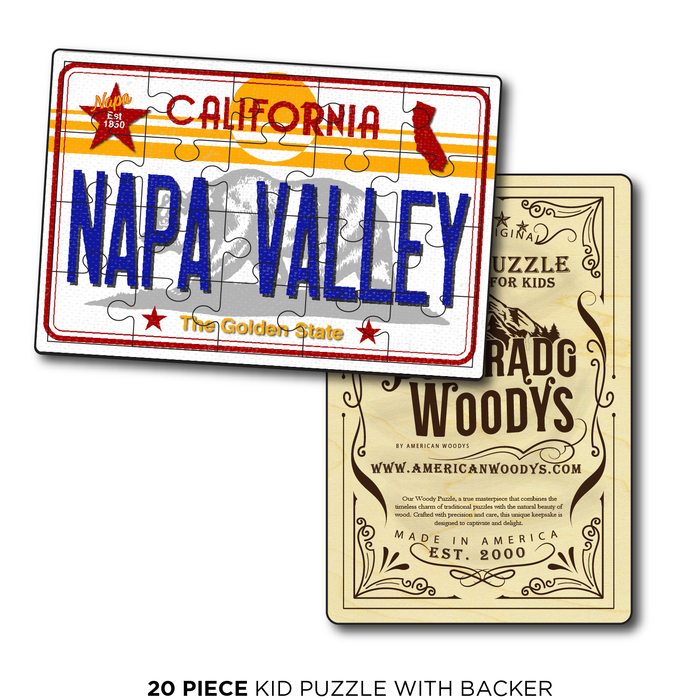 CA License Plate Napa Valley