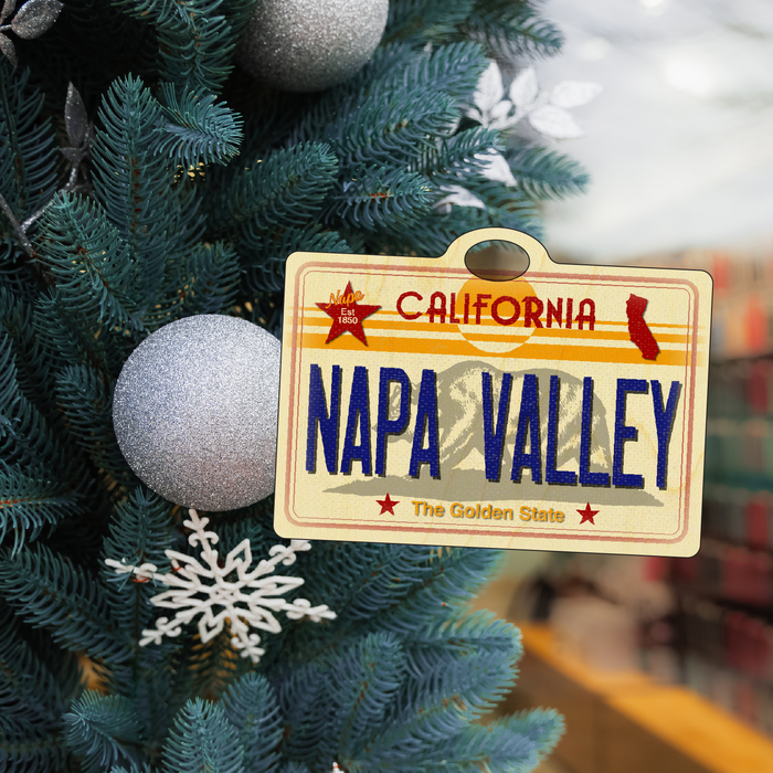 CA License Plate Napa Valley