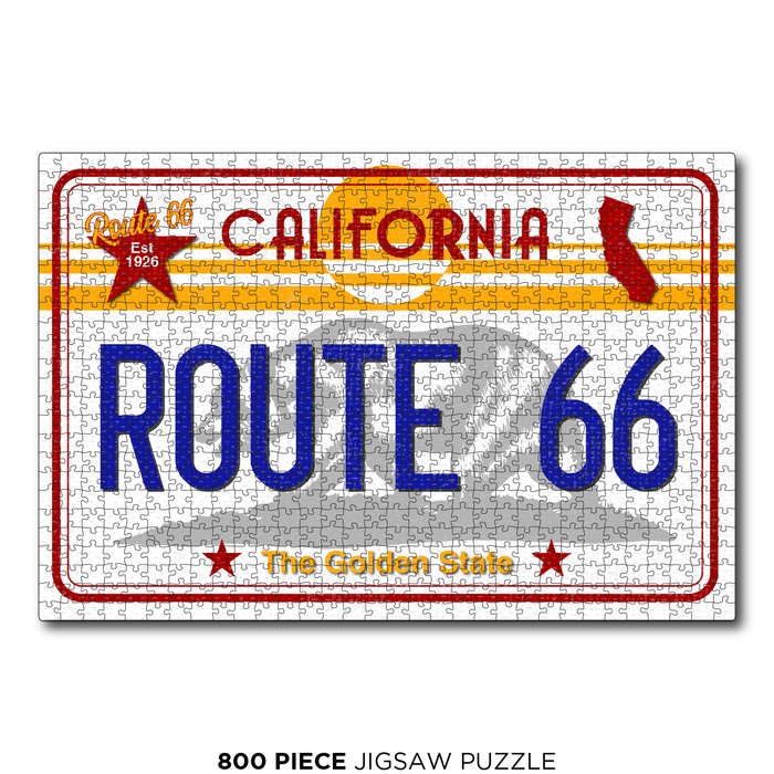 CA License Plate Route 66