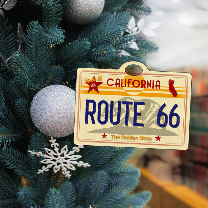 CA License Plate Route 66