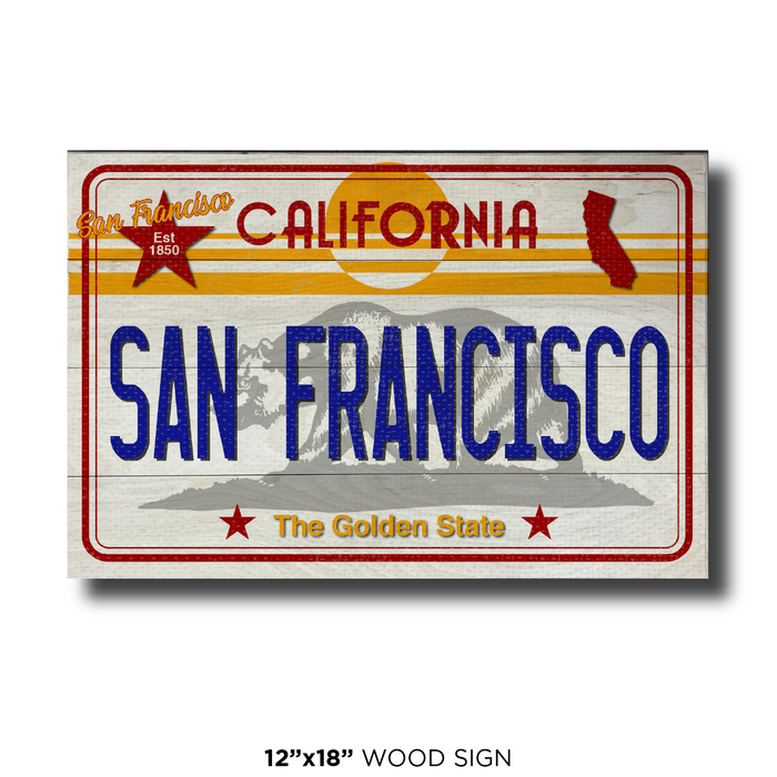 CA License Plate San Francisco