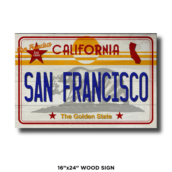 CA License Plate San Francisco