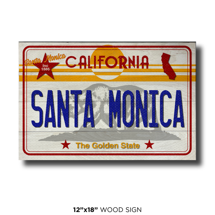 CA License Plate Santa Monica