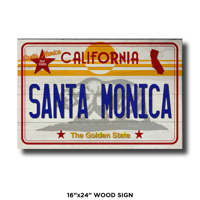 CA License Plate Santa Monica