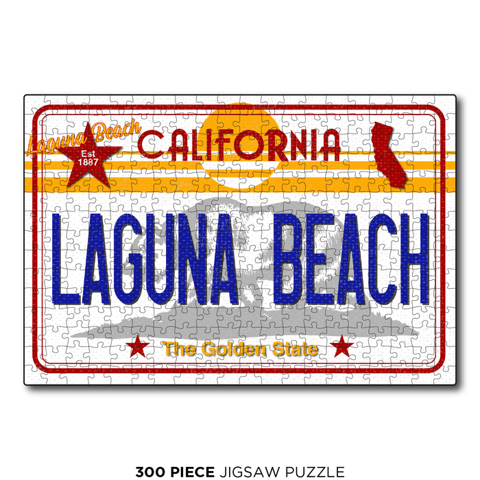 CA License Plate Laguna Beach