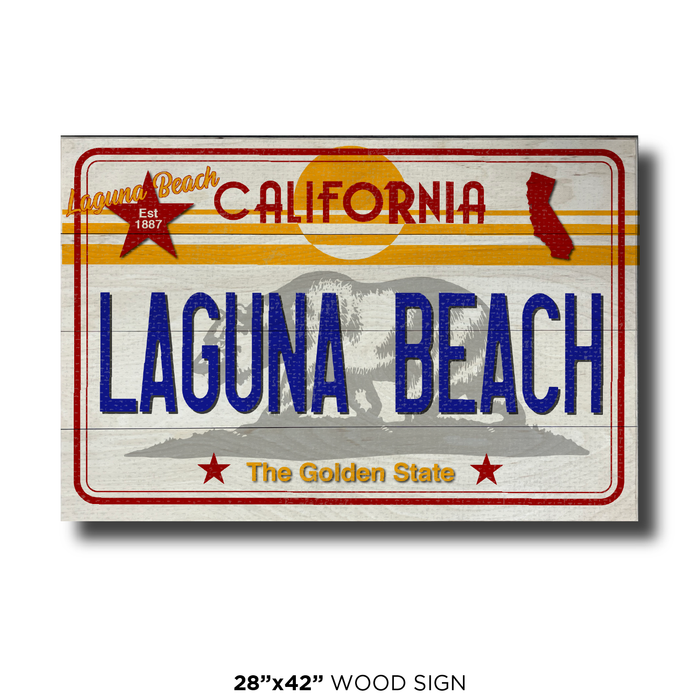 CA License Plate Laguna Beach
