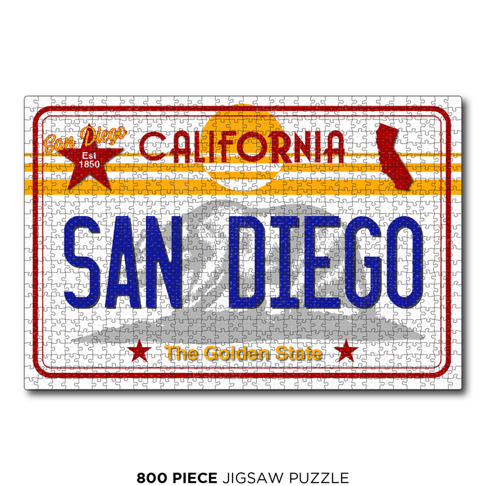 CA License Plate San Diego