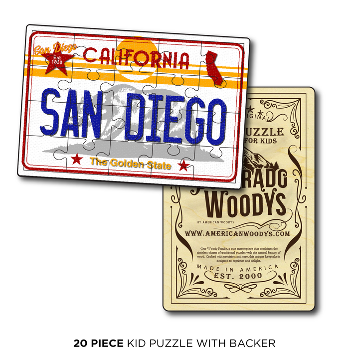 CA License Plate San Diego