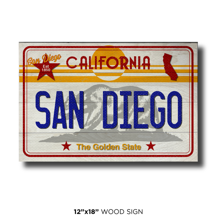 CA License Plate San Diego
