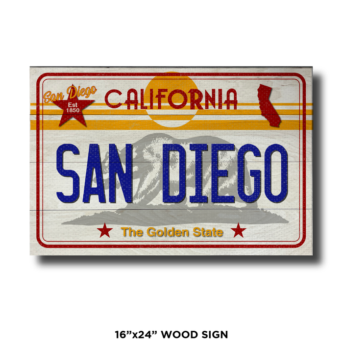 CA License Plate San Diego