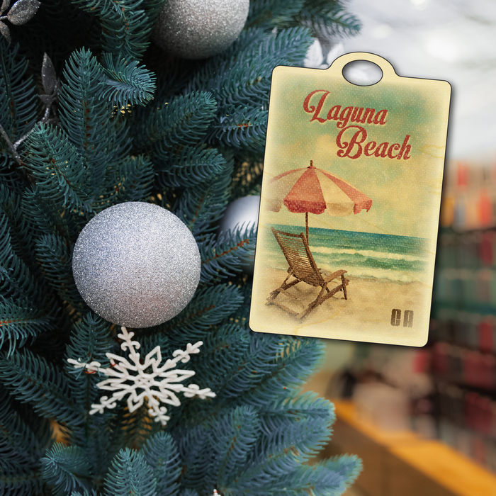 Vintage Chair and Umbrella Laguna Beach