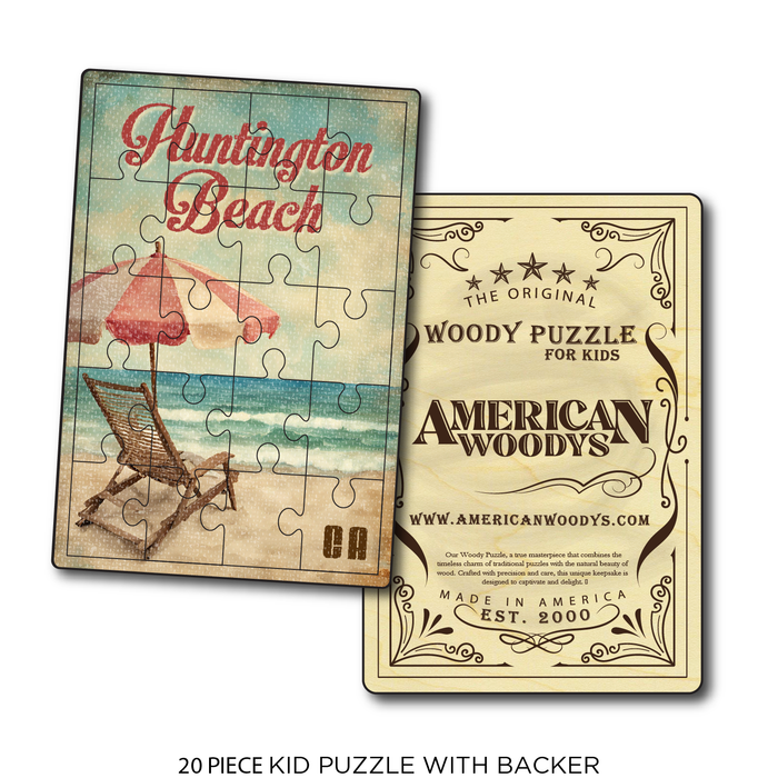 Vintage Chair and Umbrella Huntinton Beach