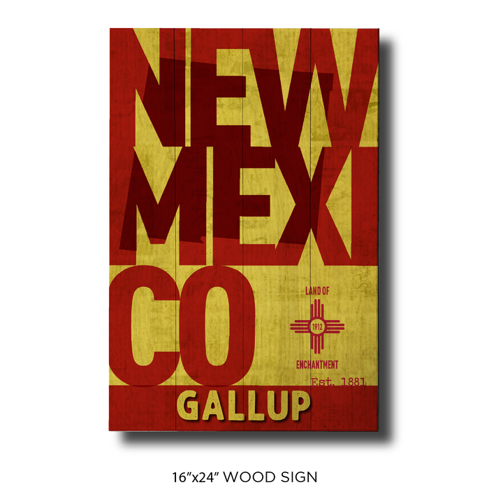 New Mexico Lettering Gallup