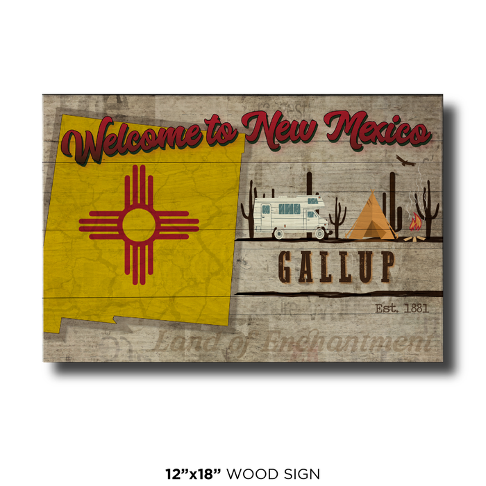 New Mexico Camping Flag Gallup