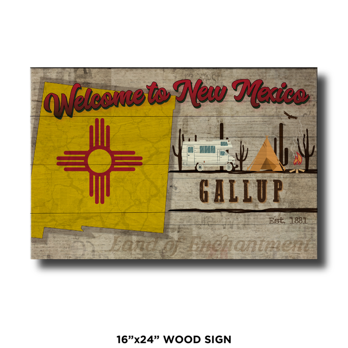 New Mexico Camping Flag Gallup