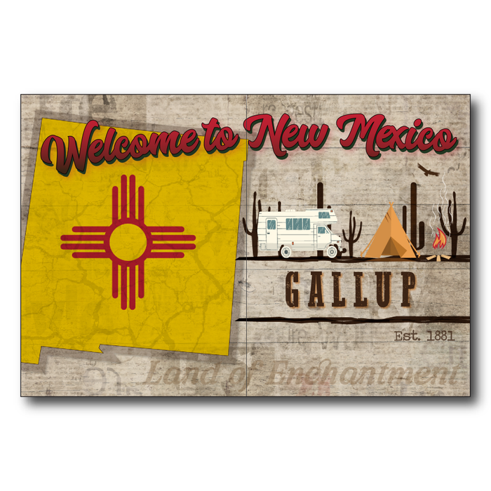 New Mexico Camping Flag Gallup