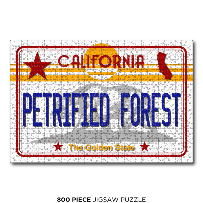 CA License Plate Petrified Forest