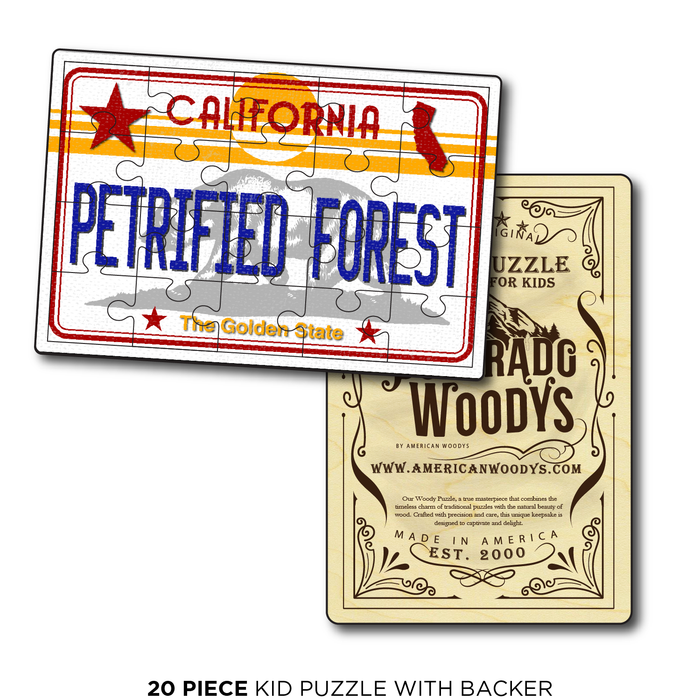 CA License Plate Petrified Forest