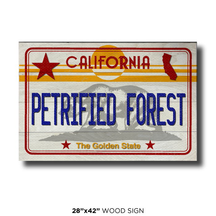 CA License Plate Petrified Forest
