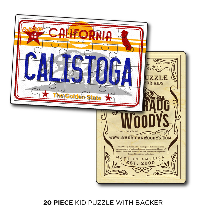 CA License Plate Calistoga