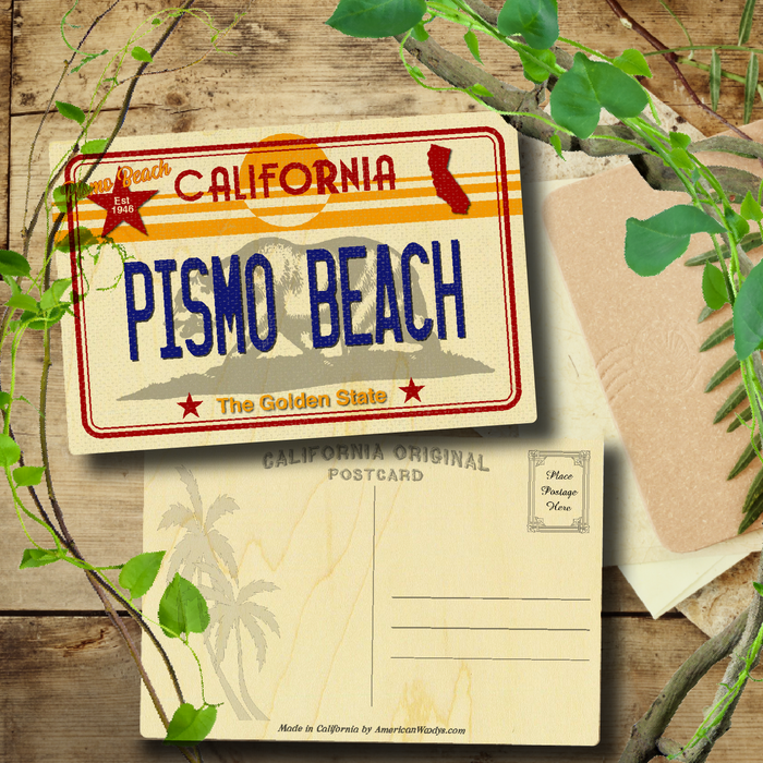 CA License Plate Pismo Beach