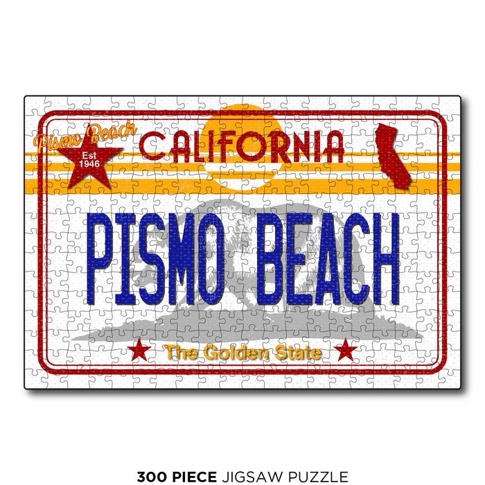 CA License Plate Pismo Beach