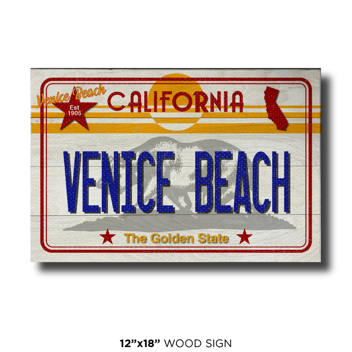 CA License Plate Venice Beach