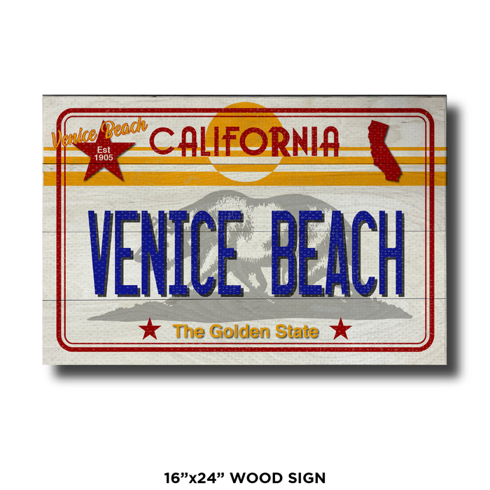CA License Plate Venice Beach