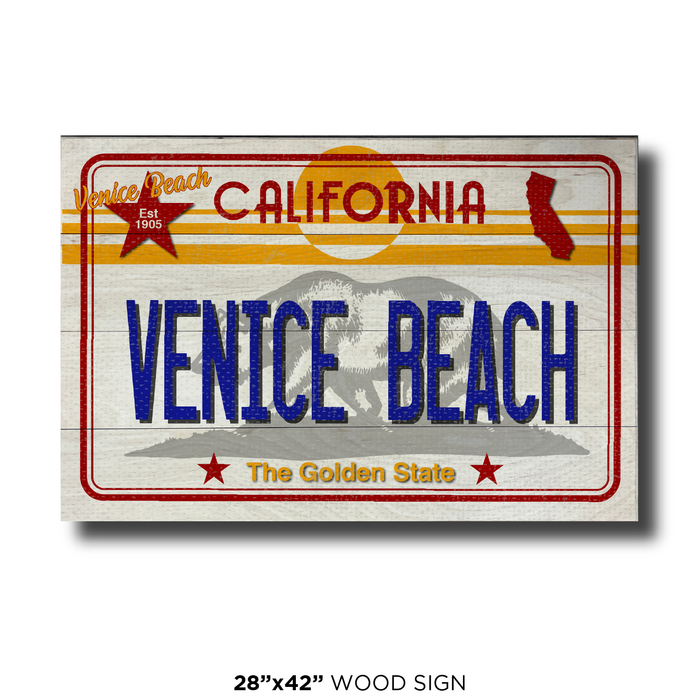 CA License Plate Venice Beach