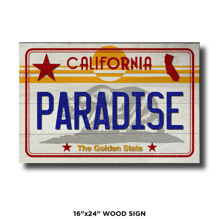 CA License Plate Paradise