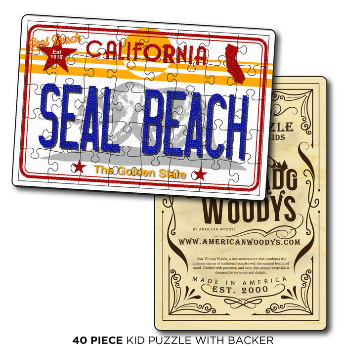 CA License Plate Seal Beach