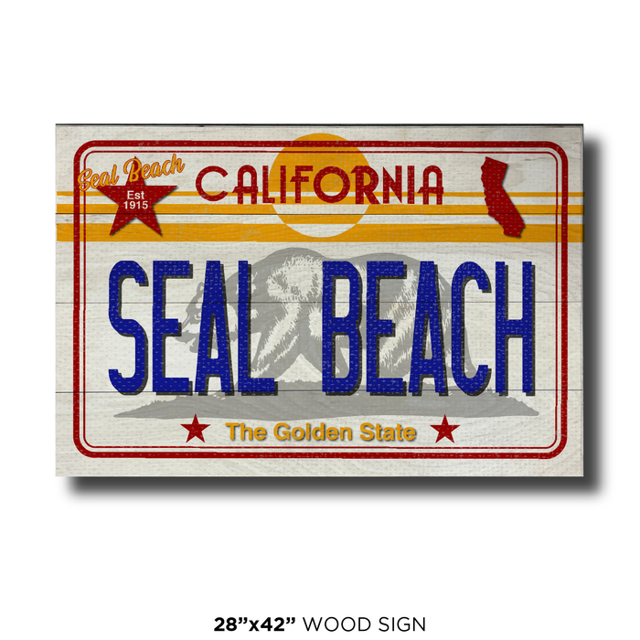 CA License Plate Seal Beach
