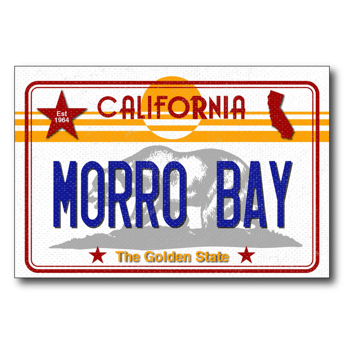 Morro Bay CA License Plate