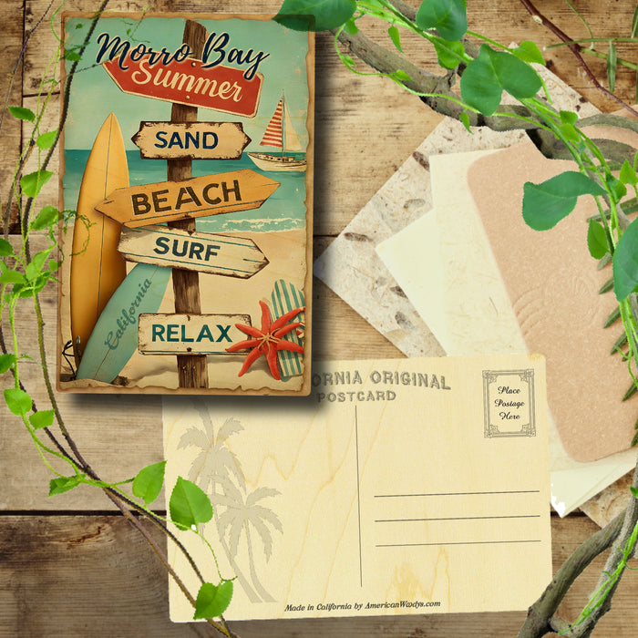 Morro Bay Beach Signs