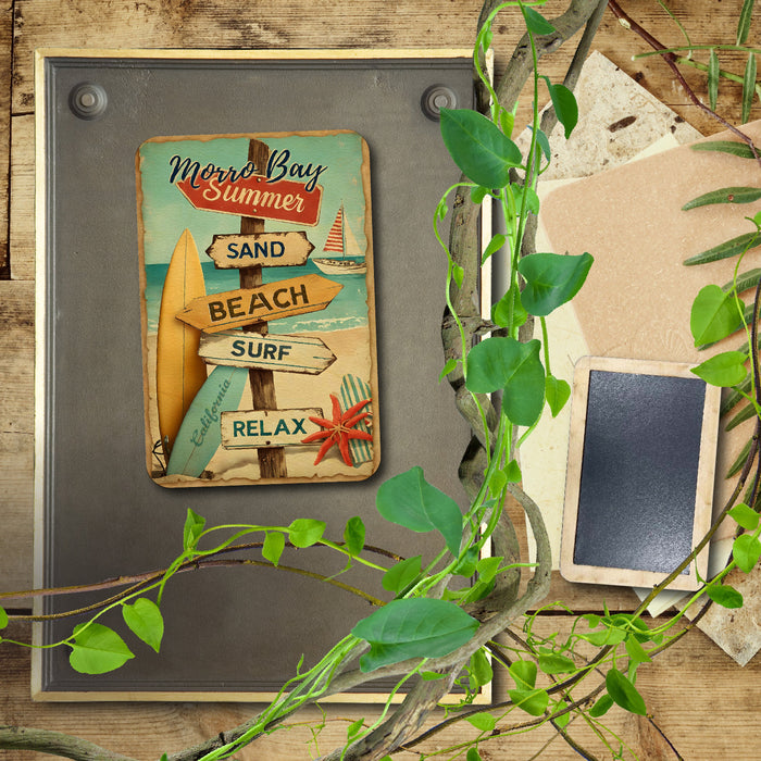 Morro Bay Beach Signs