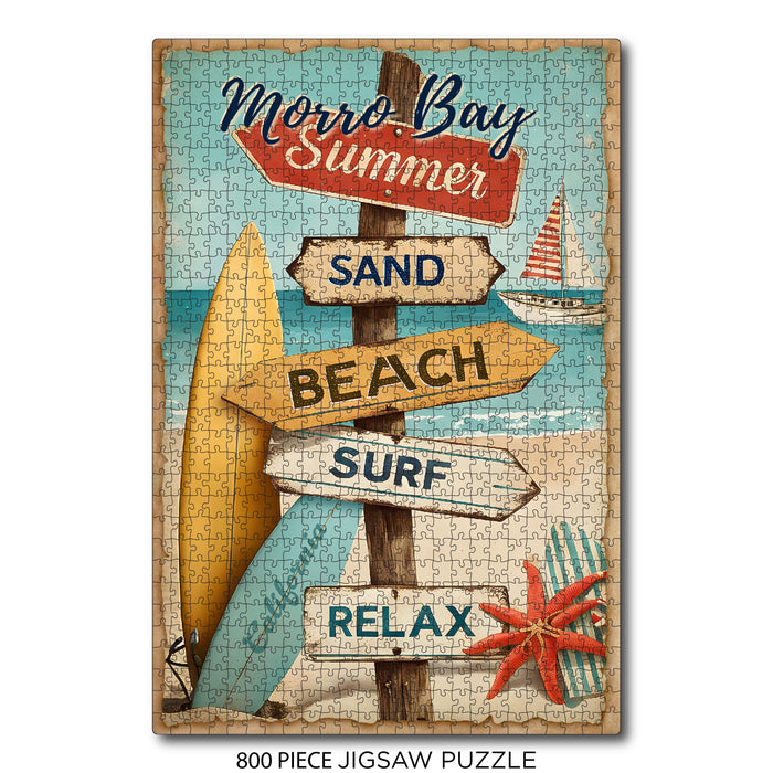 Morro Bay Beach Signs