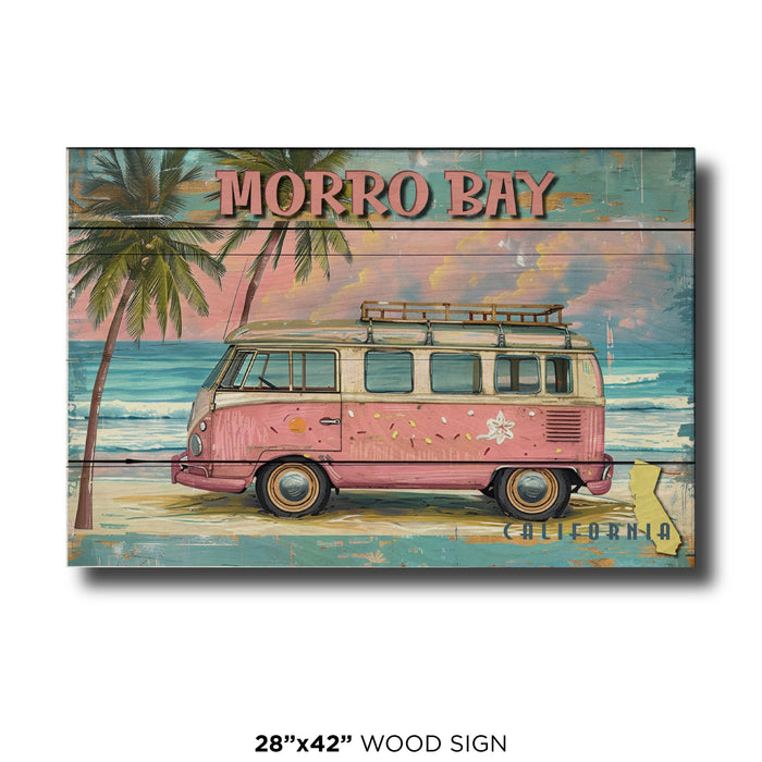 Morro Bay Pink Van