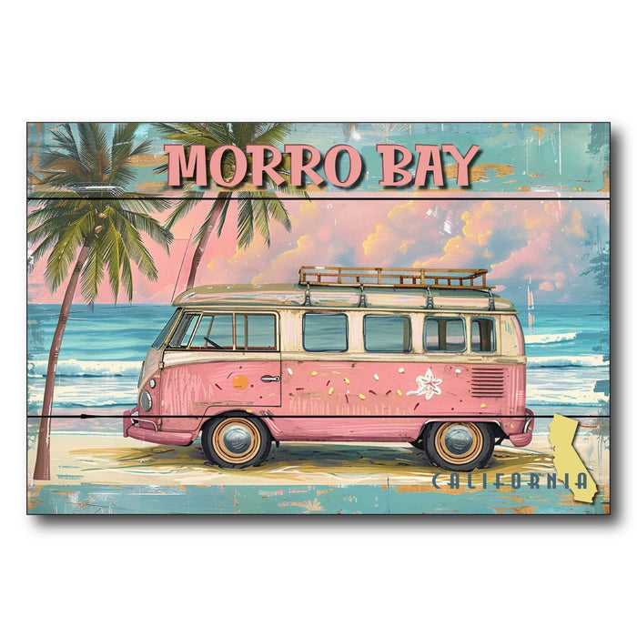 Morro Bay Pink Van