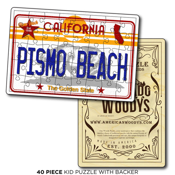 Pismo Beach CA License Plate