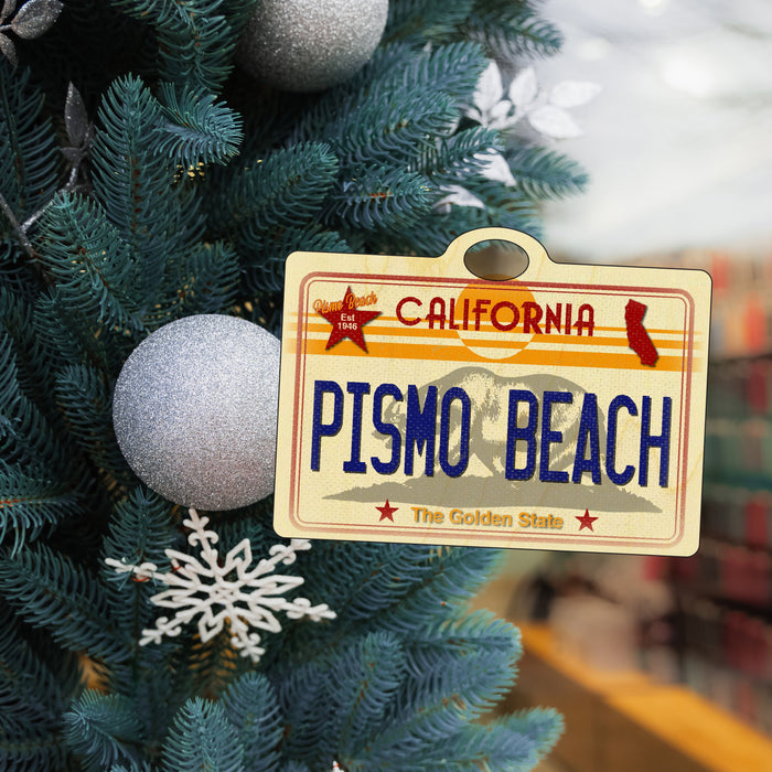 Pismo Beach CA License Plate