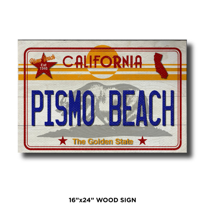 Pismo Beach CA License Plate