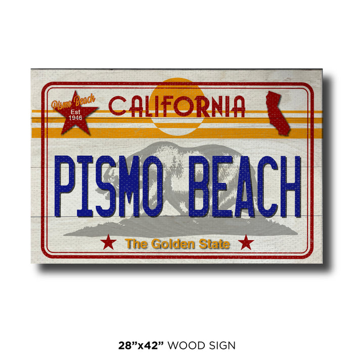 Pismo Beach CA License Plate