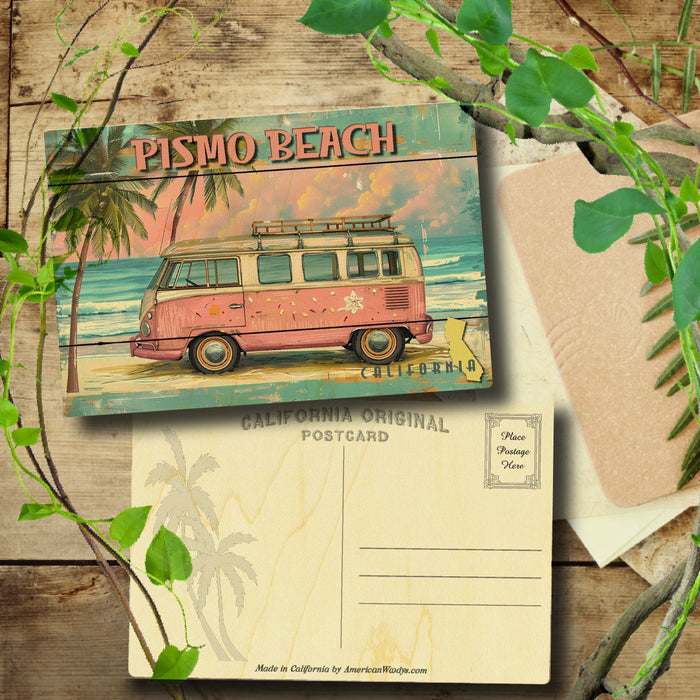 Pismo Beach Pink Van