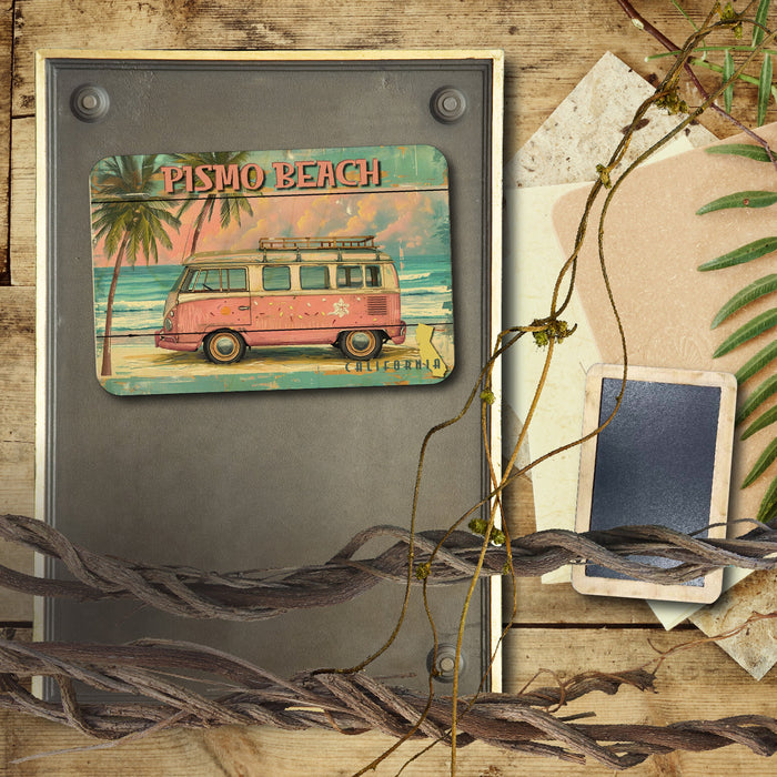 Pismo Beach Pink Van