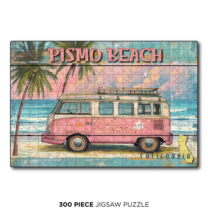 Pismo Beach Pink Van