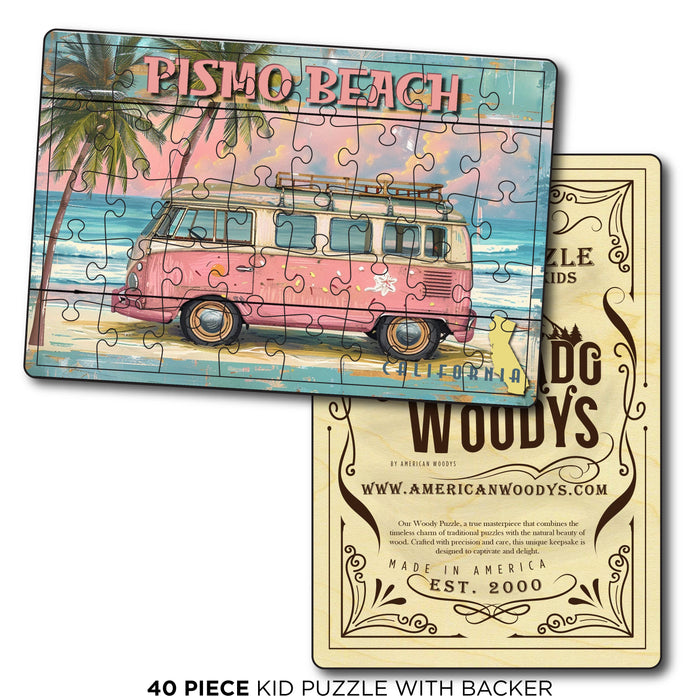 Pismo Beach Pink Van
