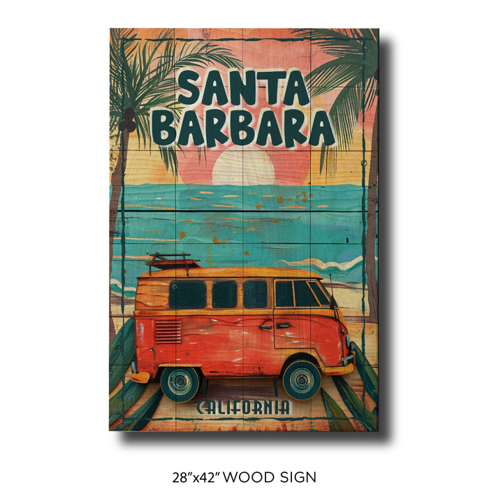 Santa Barbara Beach Van