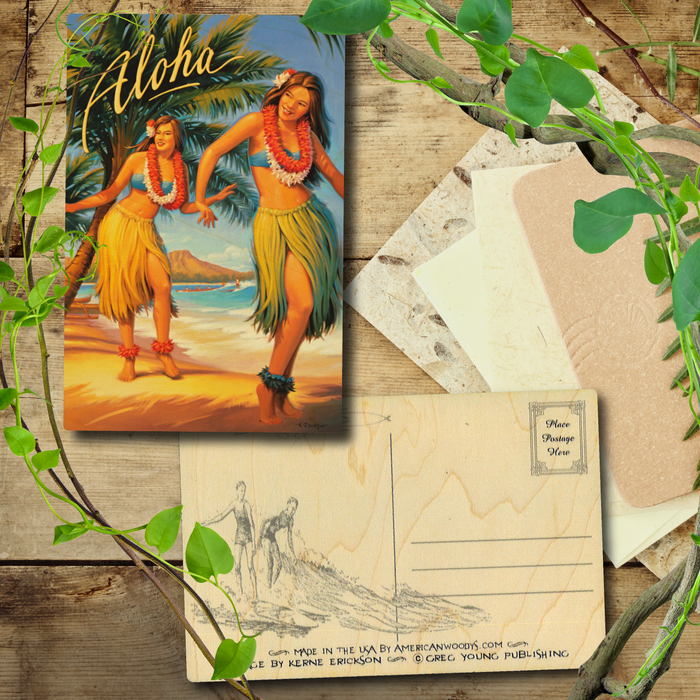 Aloha Dancers Postcard