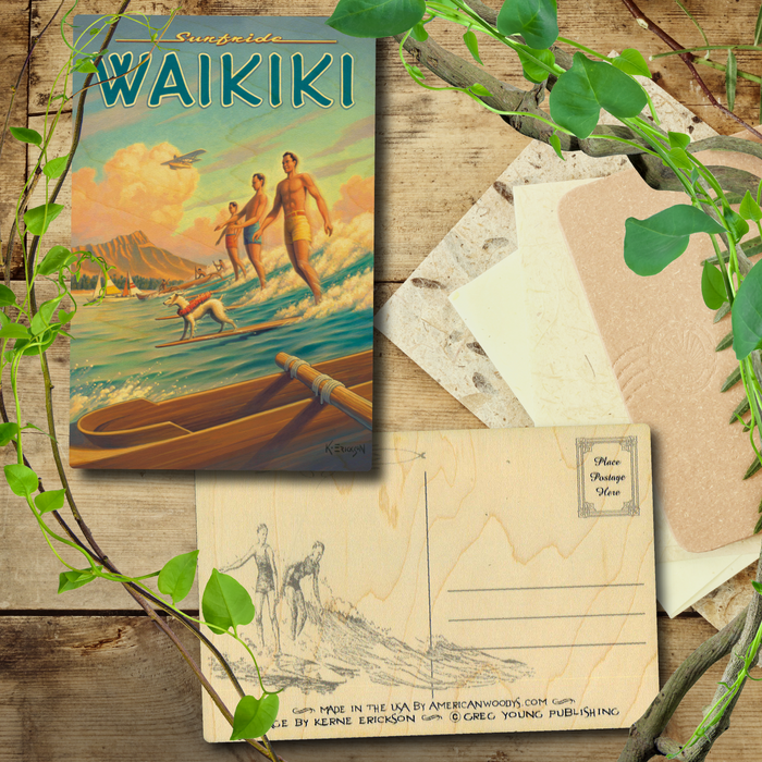 Surfride Waikiki Postcard