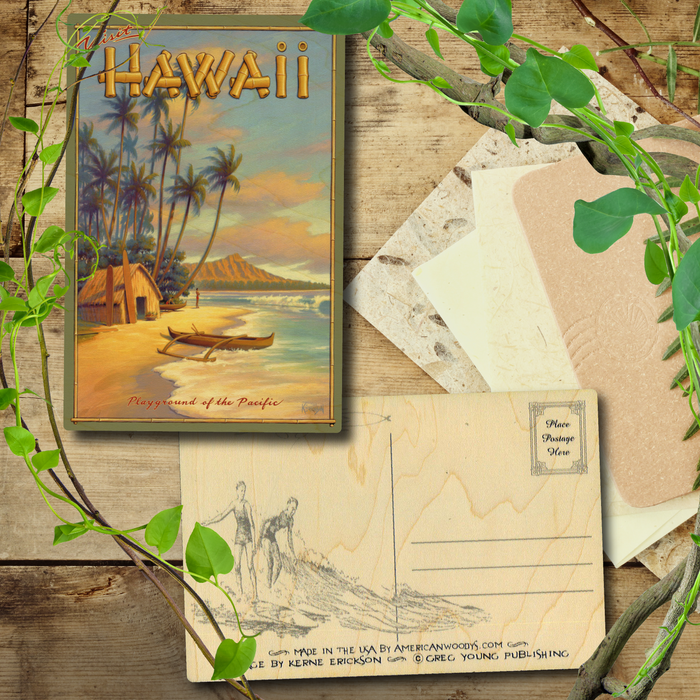 Hula Hut Postcard